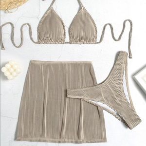 NEW!!! 3 piece bikini set with skirt!